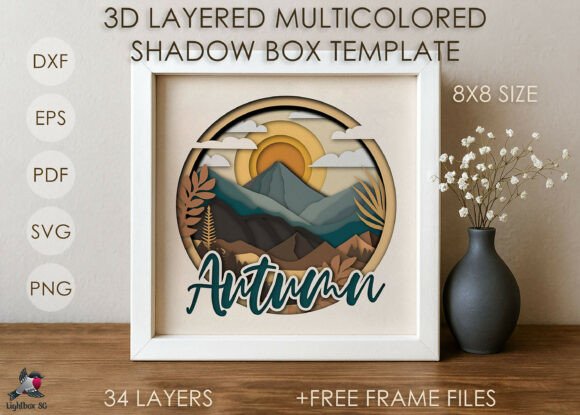 3D Autumn Fall Shadow Box SVG Review
