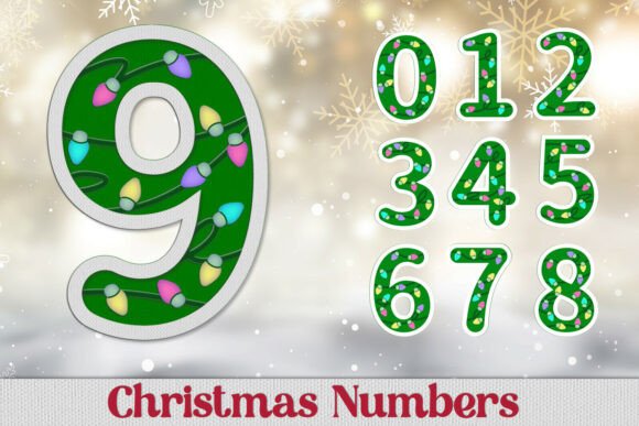 3D Layered Christmas Numbers 0-9 SVG Review