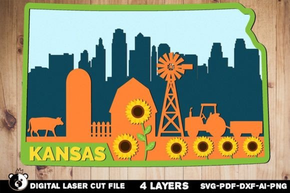 3D Layered Tropical Kansas SVG: Editorial Shapes Review