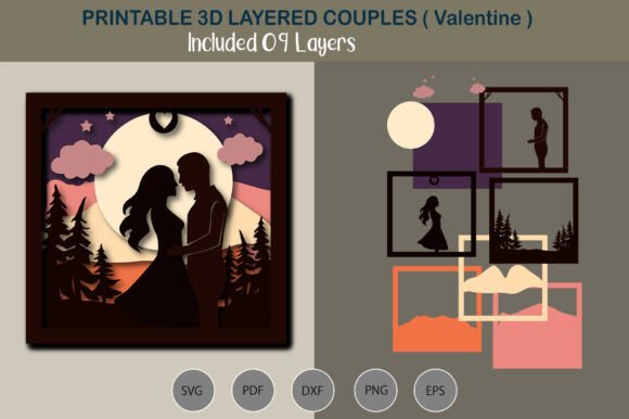 3D Layered Valentine's Couples: A 3D SVG Review