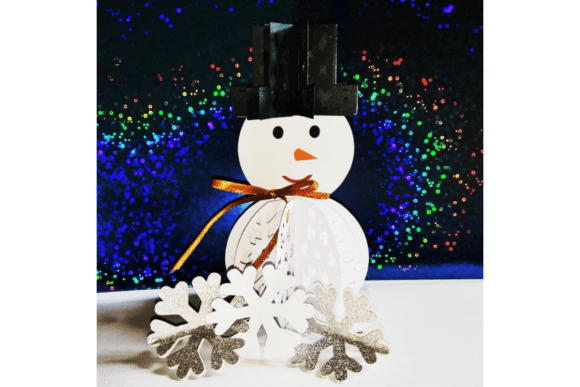 3D Snowman SVG: Festive Christmas Branding Asset