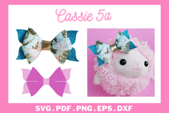 3D SVG Bow Shapes: Hairbow Template Review