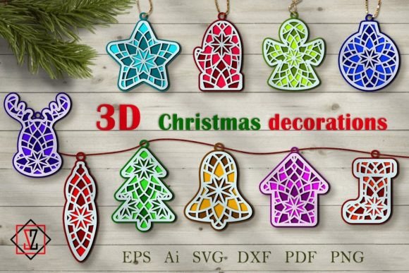 3D SVG Review: Christmas Decorations Asset