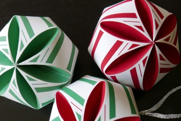 Candy Cane Print Christmas Ornaments Review