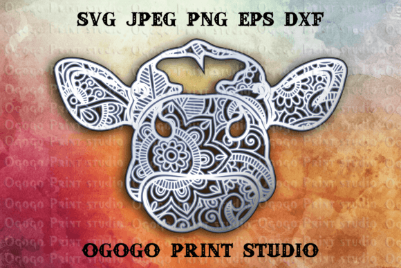 Cow SVG: 3D Layered Mandala Design Review