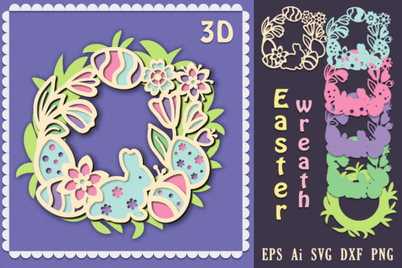 Easter Wreath 3D SVG: A Designer’s Asset Review