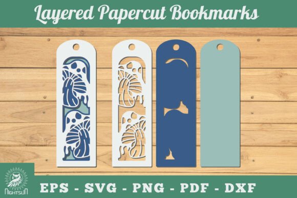 Fall 3D SVG: Mushroom Papercut Bookmarks Review