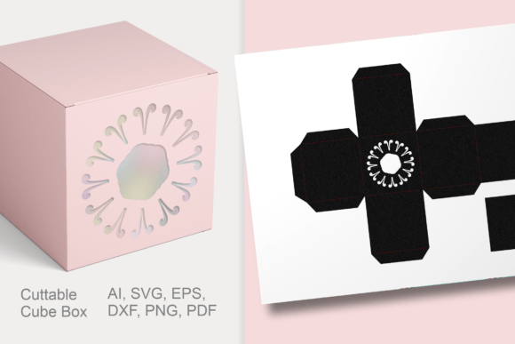 Flourish Window 3D SVG: Shapes for Elegant Packaging