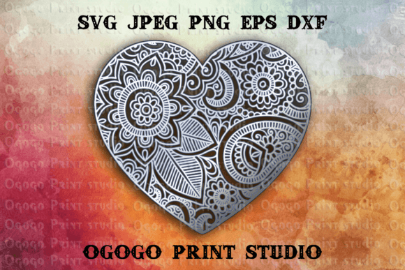 Heart 3D SVG: Layered Shapes for Local Branding