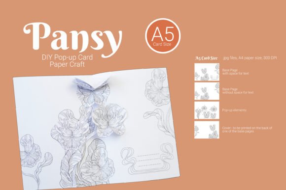 Pansy 3D SVG & Paper Flowers Card Review