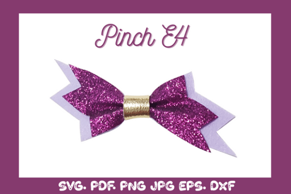 Pinch Hairbow 3D SVG: Shapes for Creative Design