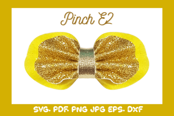 Pinch Hairbow 3D SVG Shapes for Editorial Design