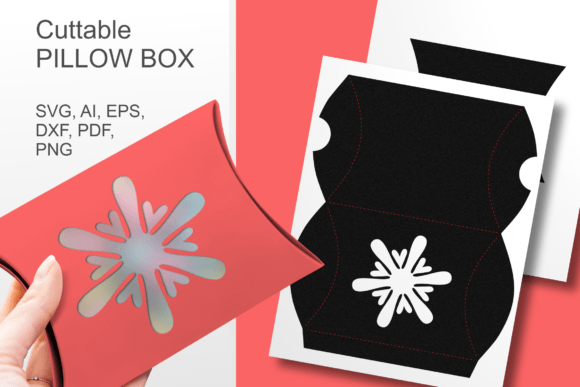 Retro Snowflake Pillow Gift Box SVG Review